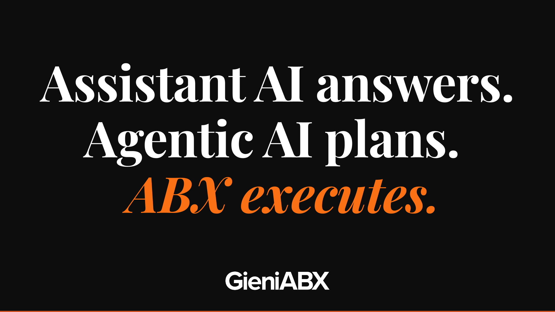 Agentic AI and Autonomous Business Execution: Different Categories, Different Jobs